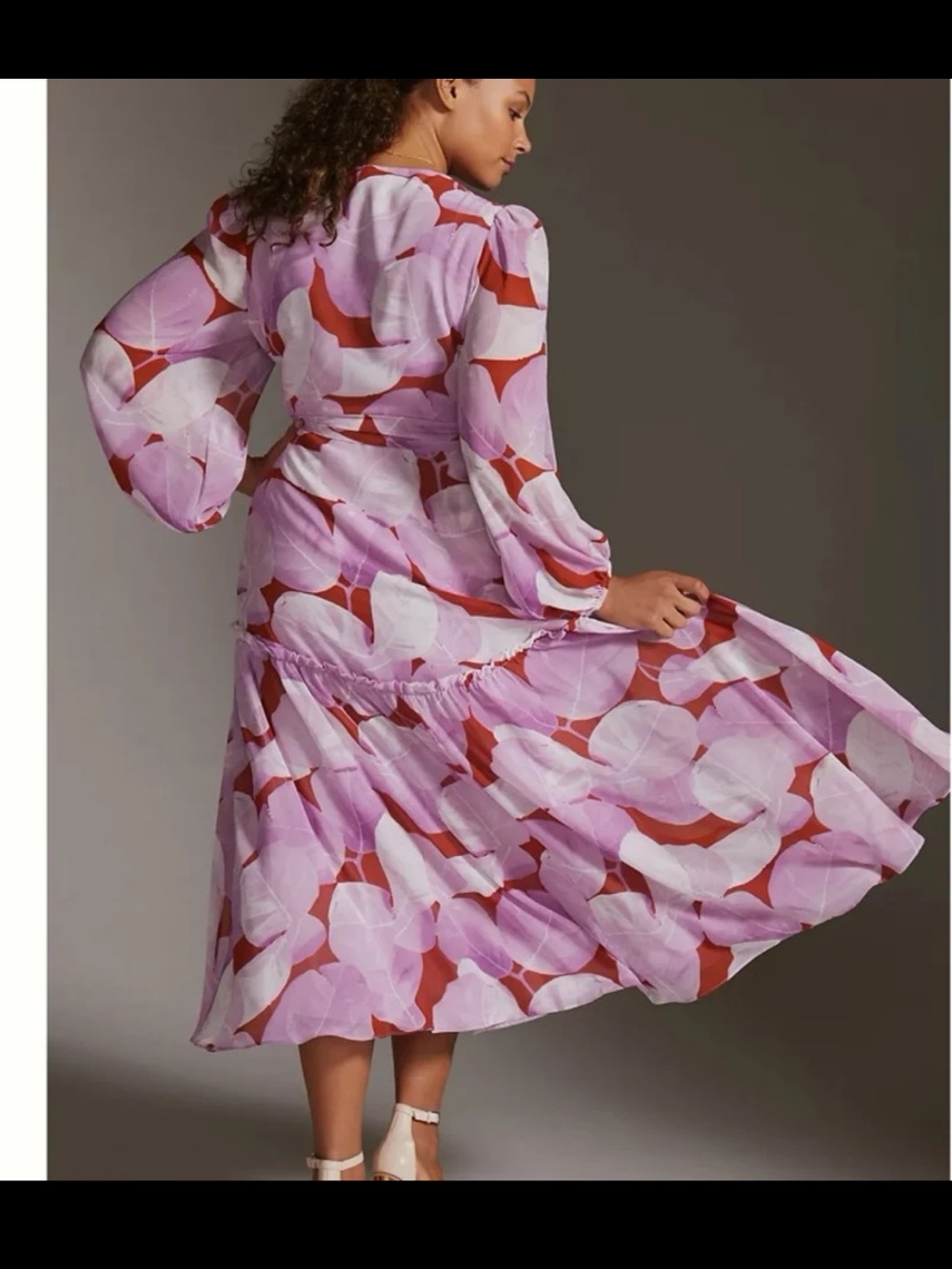 Anthropologie Hutch Geo Wrap Maxi Dress size Small - Picture 7 of 12